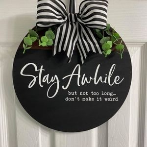 Farmhouse handmade rustic sign
